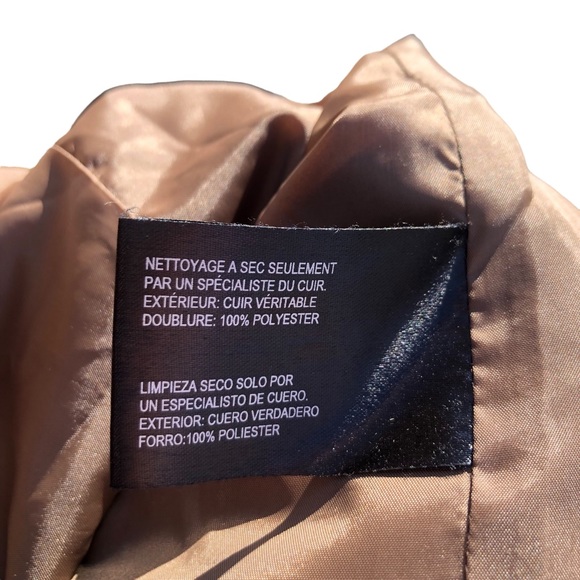 Bernardo Genuine Leather Brown Jacket size Medium - Picture 3 of 15